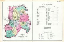 Outline Map and Table of Contents, Morris County 1887